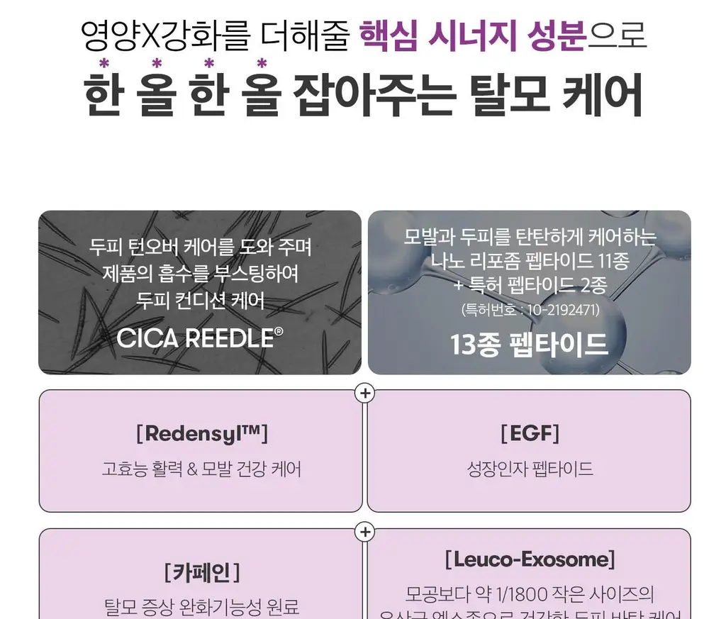 [더블기획][뿌리볼륨/탈모관리] VT 리들샷 헤어 부스팅 앰플 100디엘 단품/기획 2종 택 1 상세페이지 30
